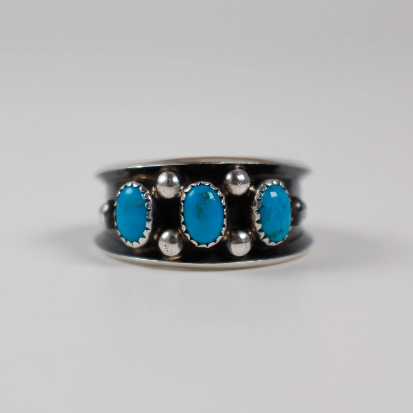 Navajo Shadowbox Turquoise Band