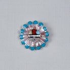 Zuni Inlay Sun Brooch