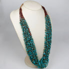 Vintage 20 strand turquoise nugget necklace