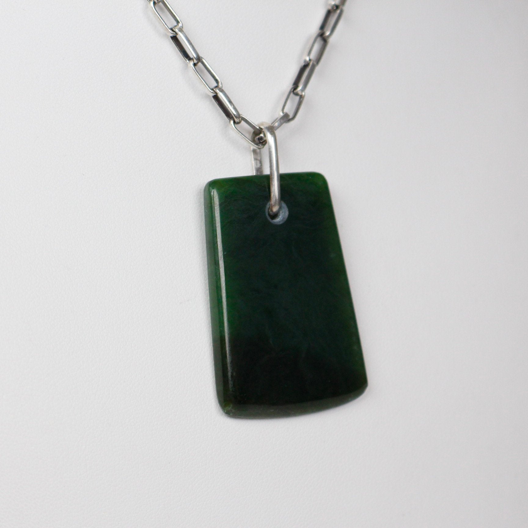 Sebastian Cilento - Jade & Sterling "Maya" Pendant
