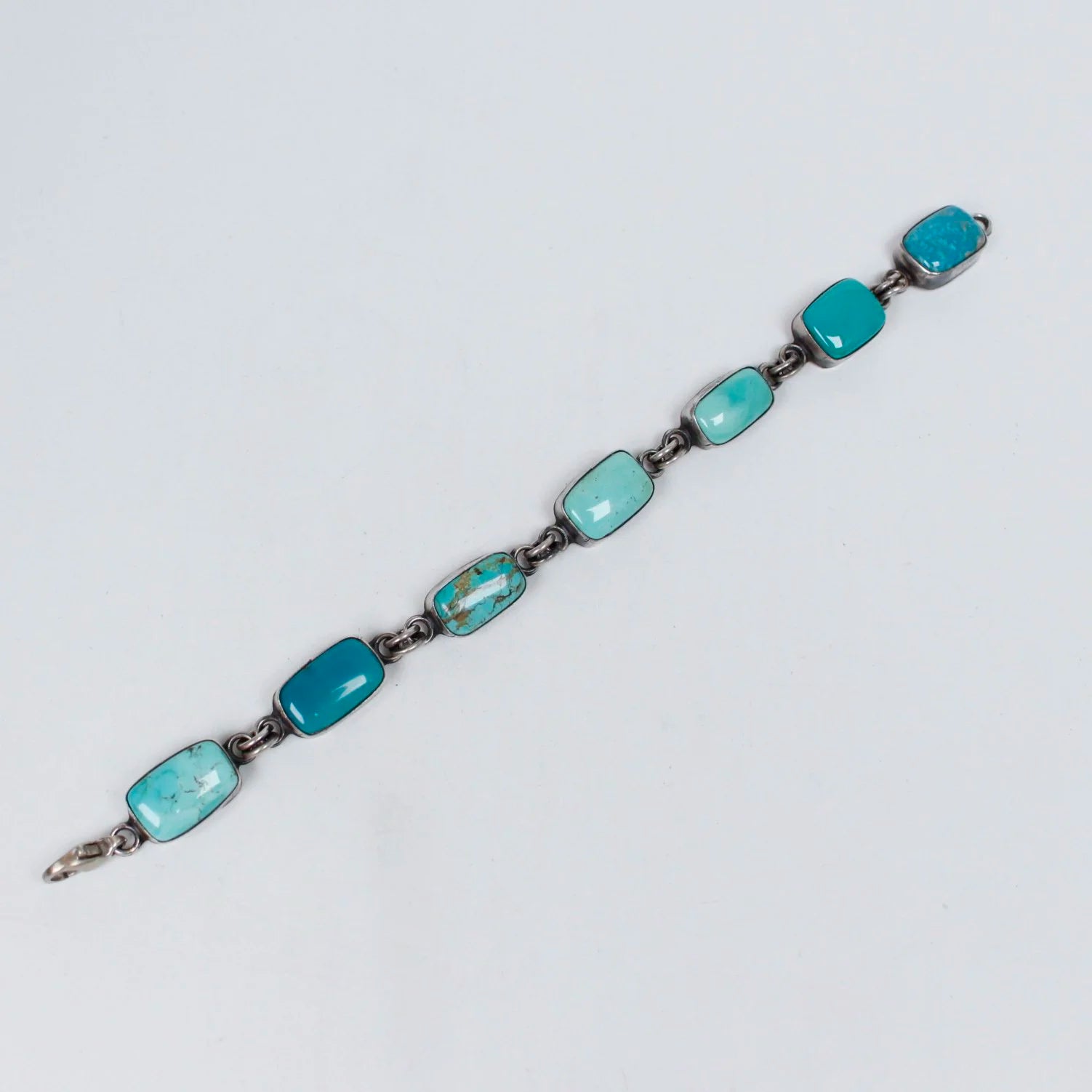 Navajo Chain Link Turquoise Bracelet