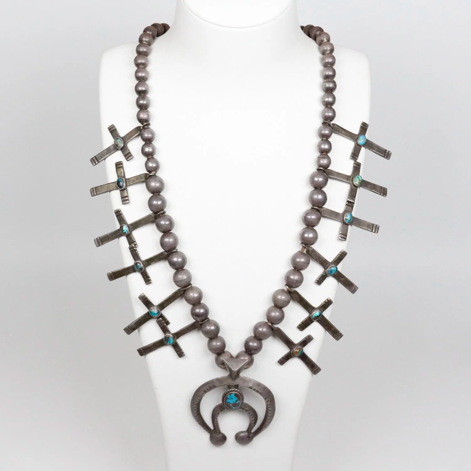 Circa 1920's Isleta Cross Necklace