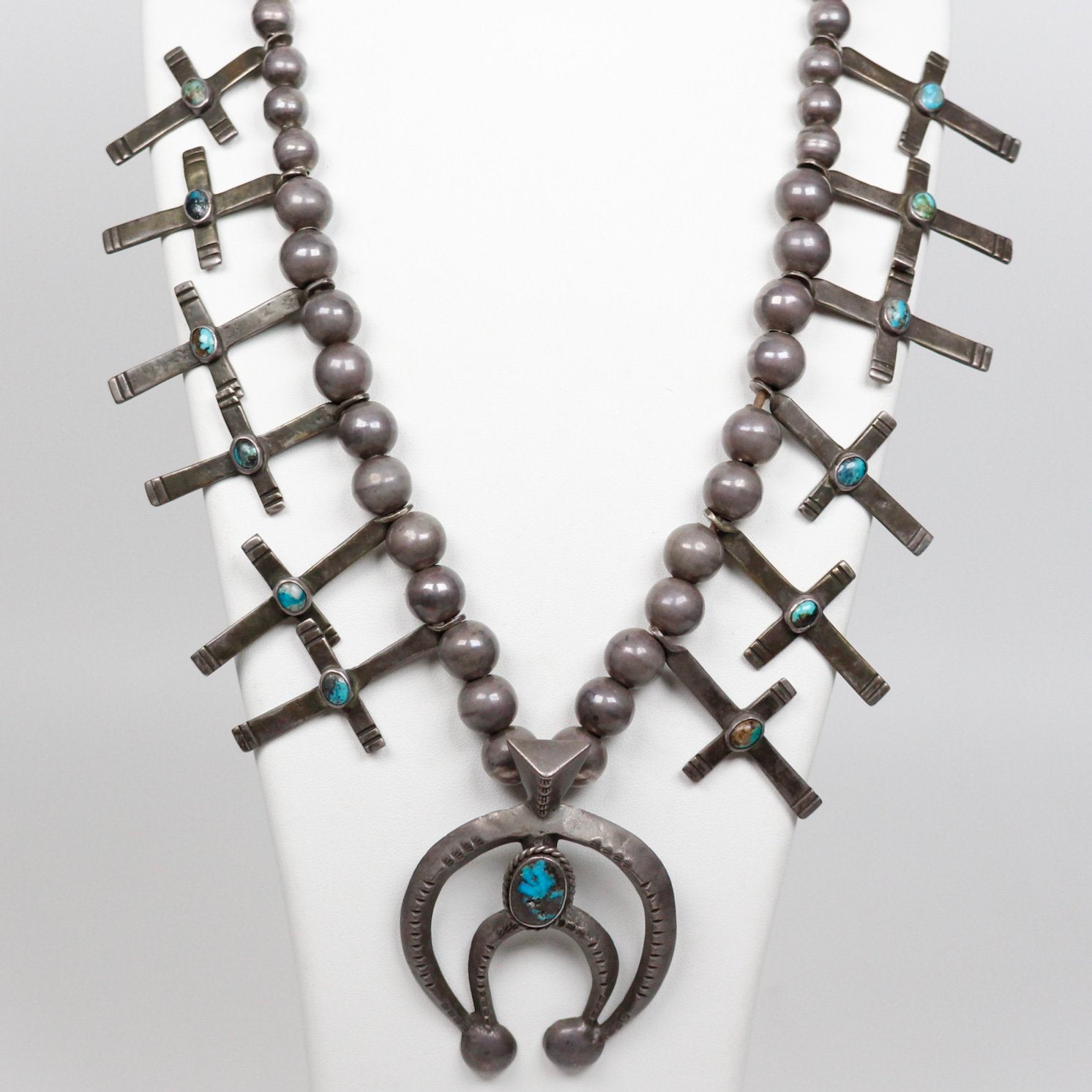 Circa 1920's Isleta Cross Necklace