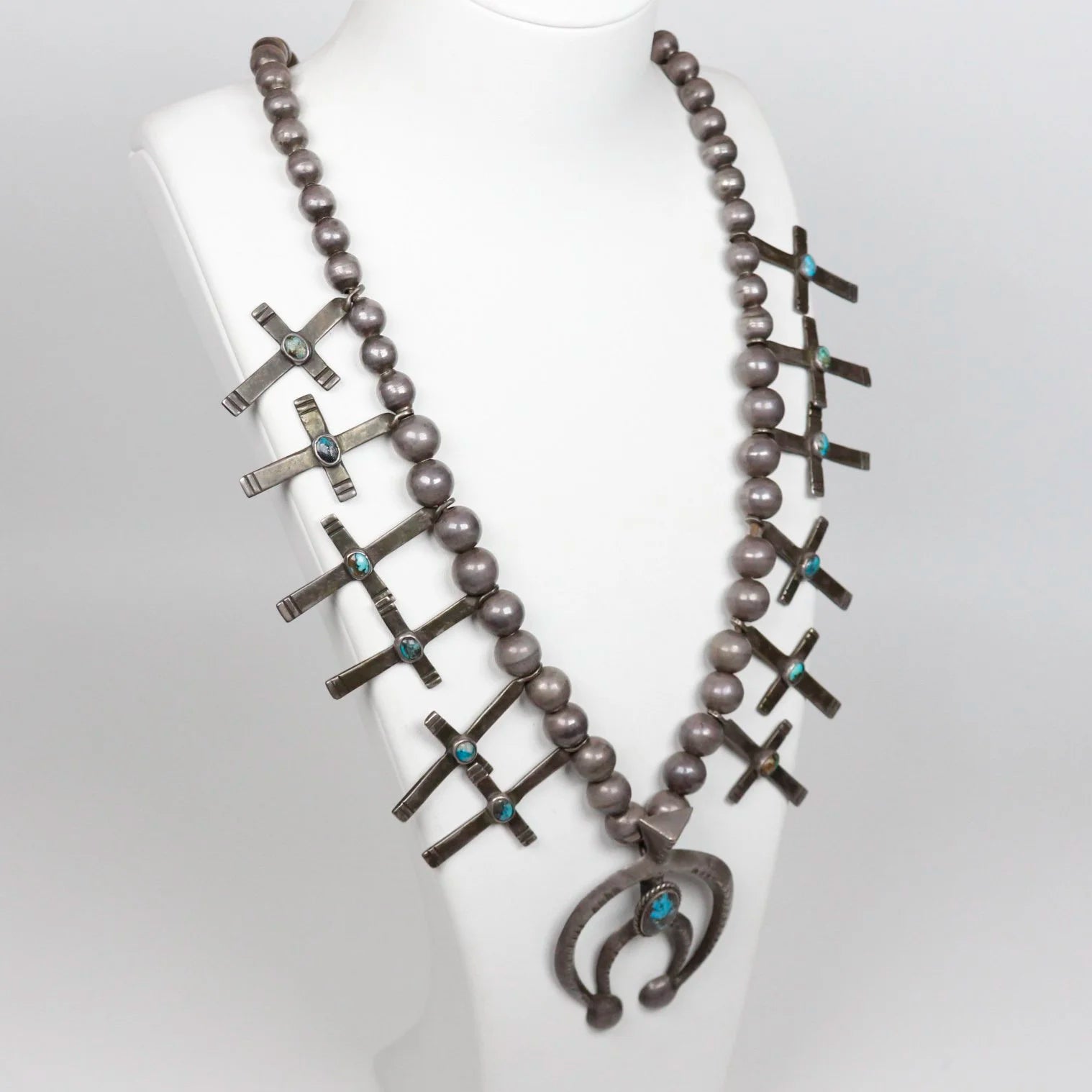 Circa 1920's Isleta Cross Necklace