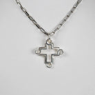 B.C. for South West Trader - Open Maya Cross - Silver Polished
