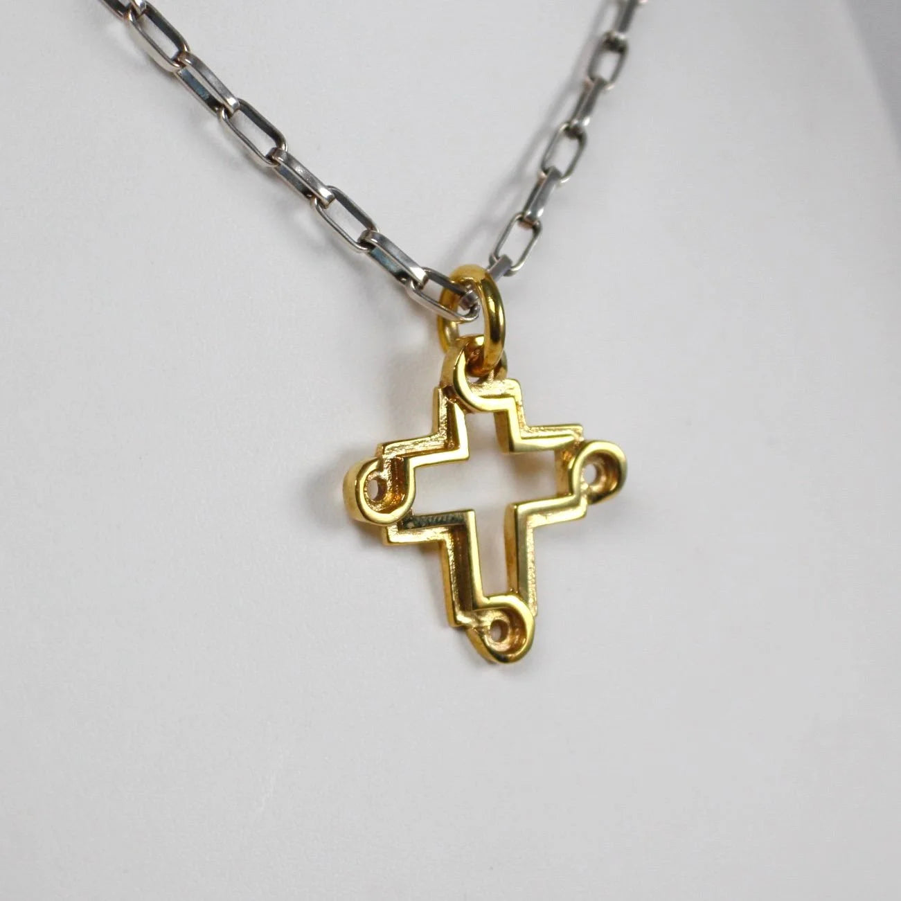 B.C. for South West Trader - Open Maya Cross - Brass