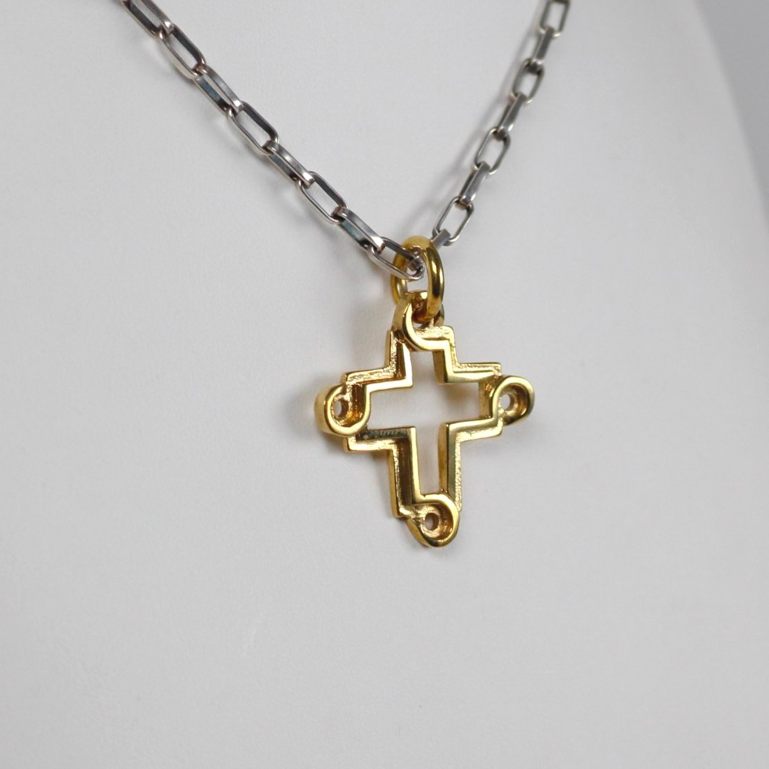 B.C. for South West Trader - Open Maya Cross - Brass