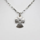 B.C. for South West Trader - Small Pueblo Angle Cross - Sterling Weathered Finish