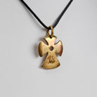 B.C. for South West Trader - Small Pueblo Angel Cross - Brass Weathered Finish