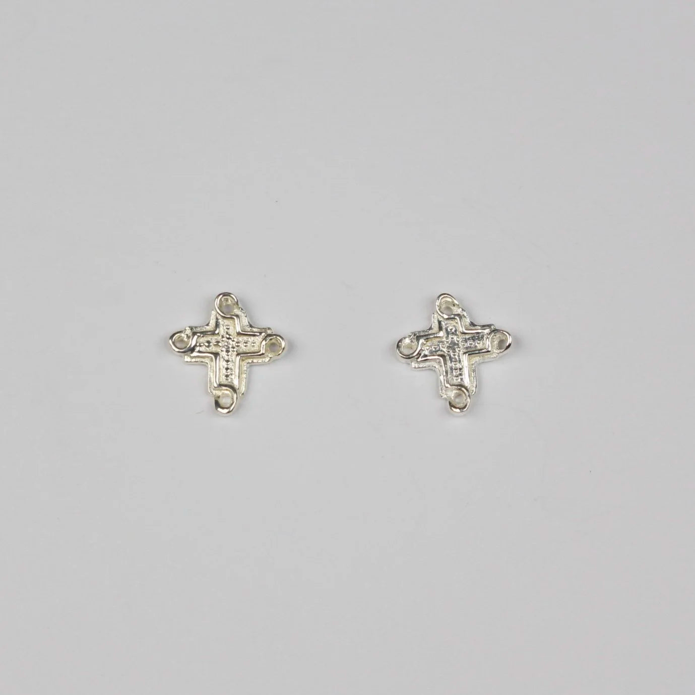 B.C. for South West Trader - Maya Cross Earrings - Silver Polished