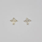 B.C. for South West Trader - Maya Cross Earrings - Silver Polished
