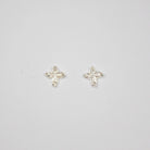 B.C. for South West Trader - Maya Cross Earrings - Silver Polished