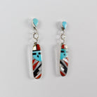 Zuni Inlay Zia Sun God Drops