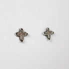 B.C. for South West Trader - Maya Cross Earrings - Oxidised Silver