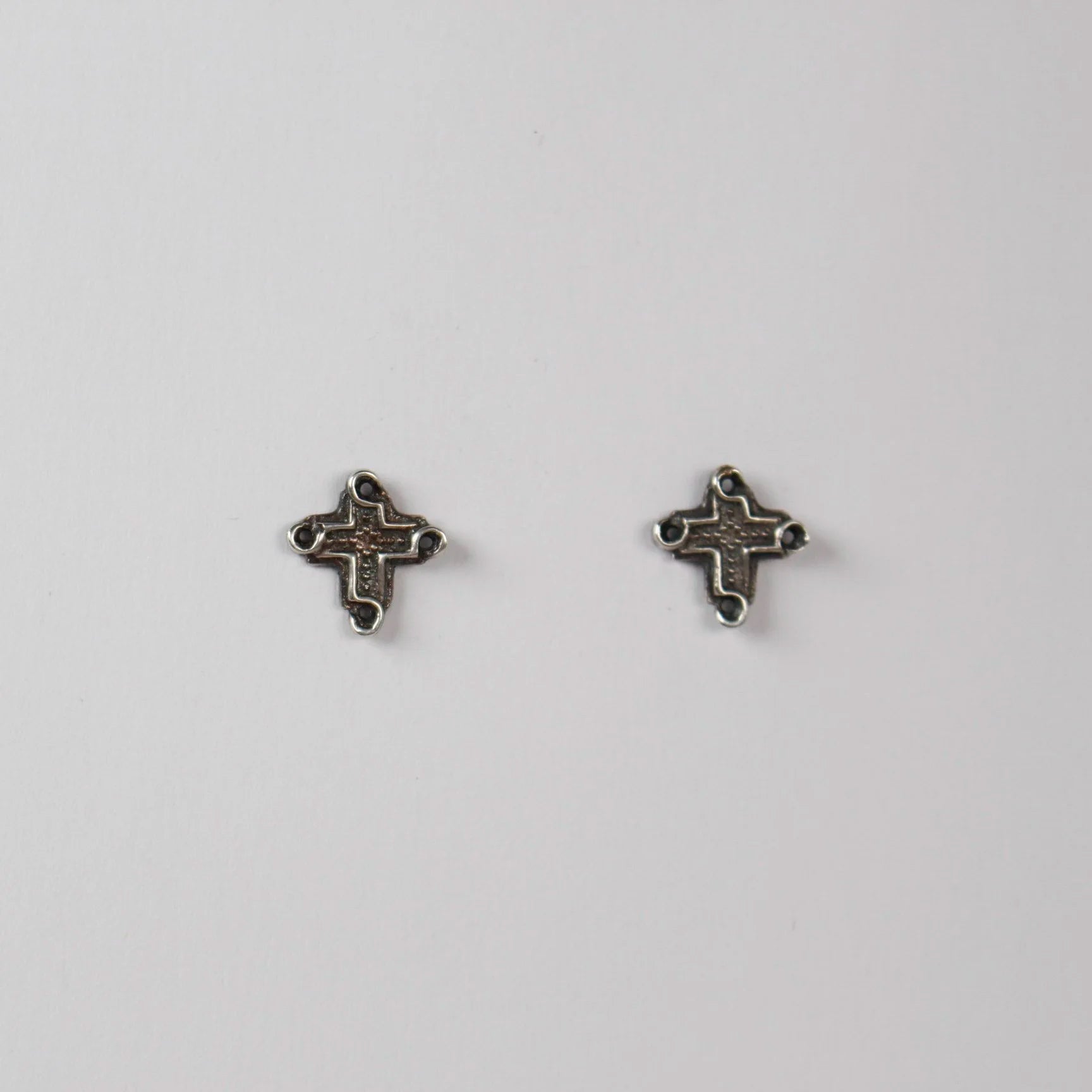 B.C. for South West Trader - Maya Cross Earrings - Oxidised Silver