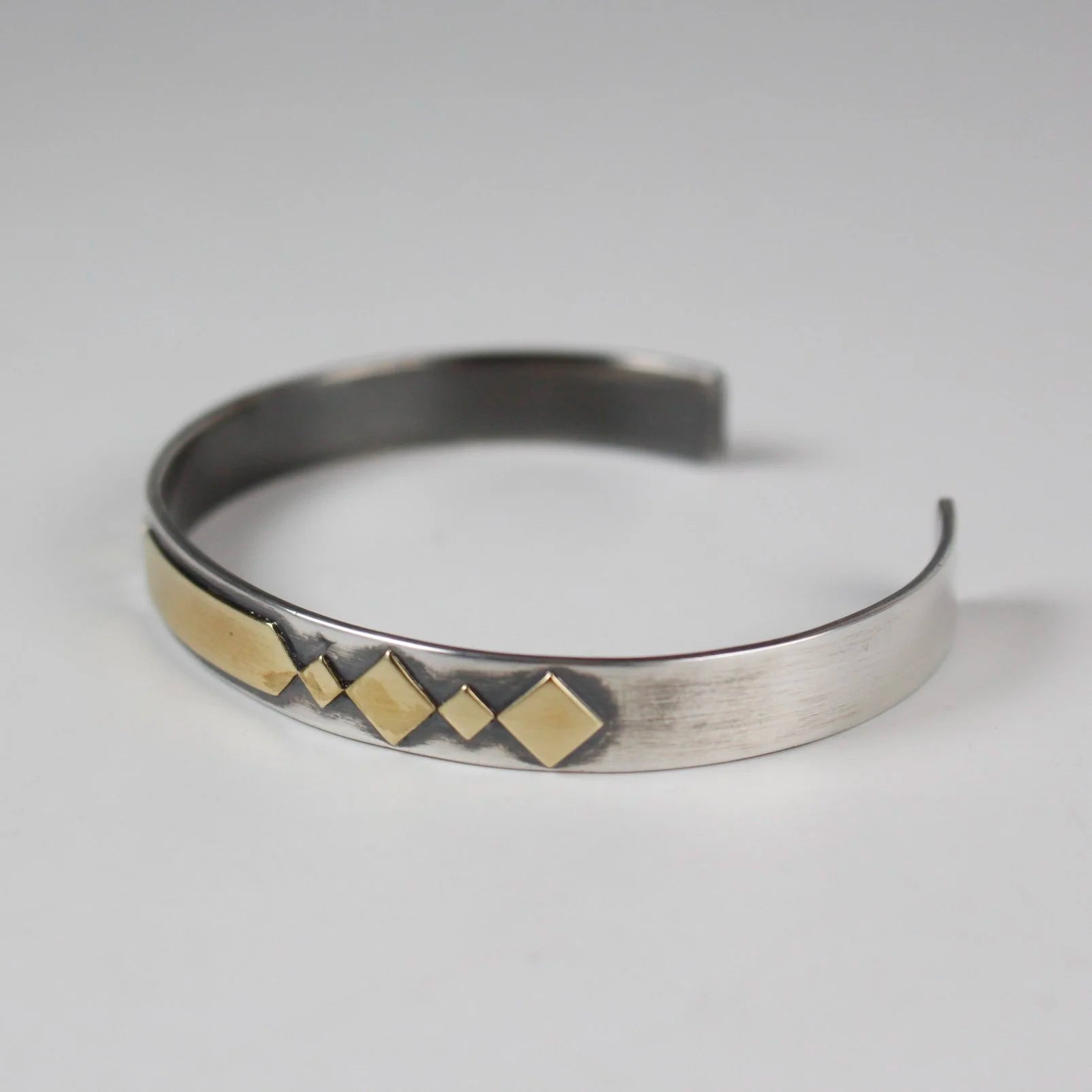 B.C. for South West Trader - Brass Diamonds Cuff - Oxidised