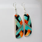 Kewa Mosiac Earrings with Silver Beads