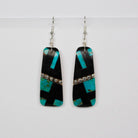 Kewa Mosiac Earrings with Silver Beads
