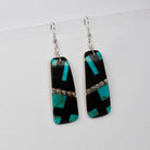 Kewa Mosiac Earrings with Silver Beads