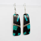Kewa Mosiac Earrings with Silver Beads