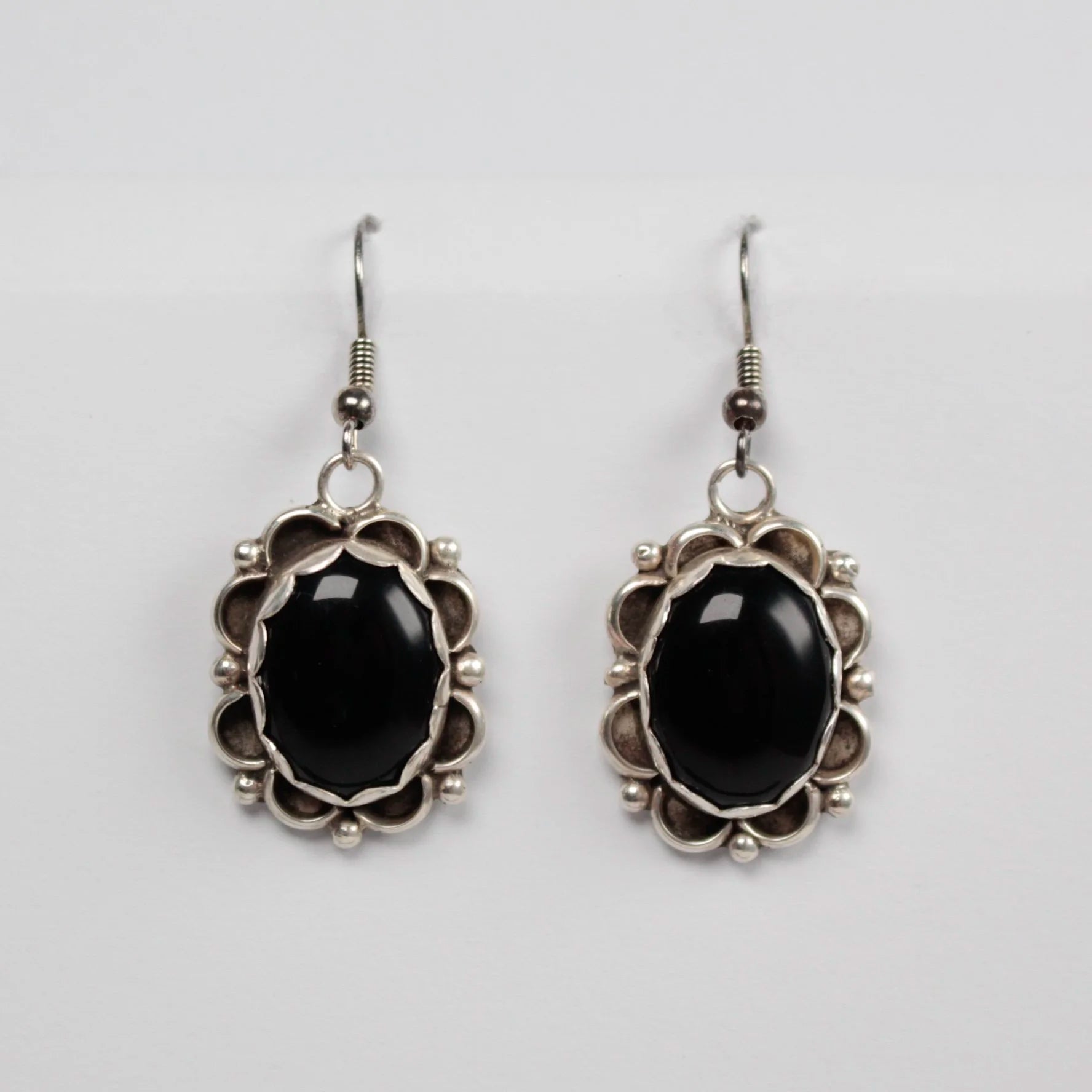 Jet Stone Navajo Earrings