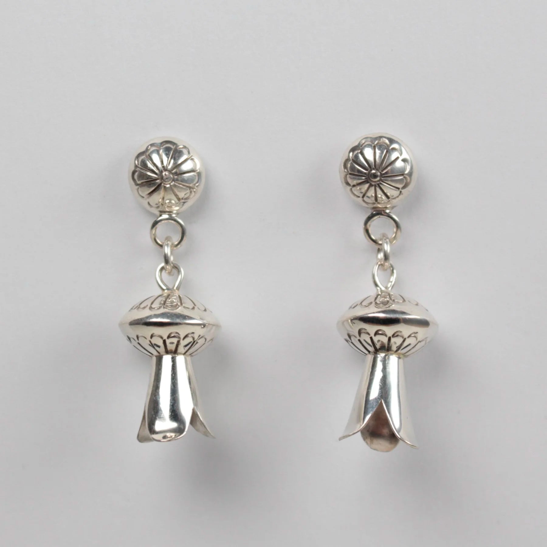 Navajo Squash Blossom Earrings