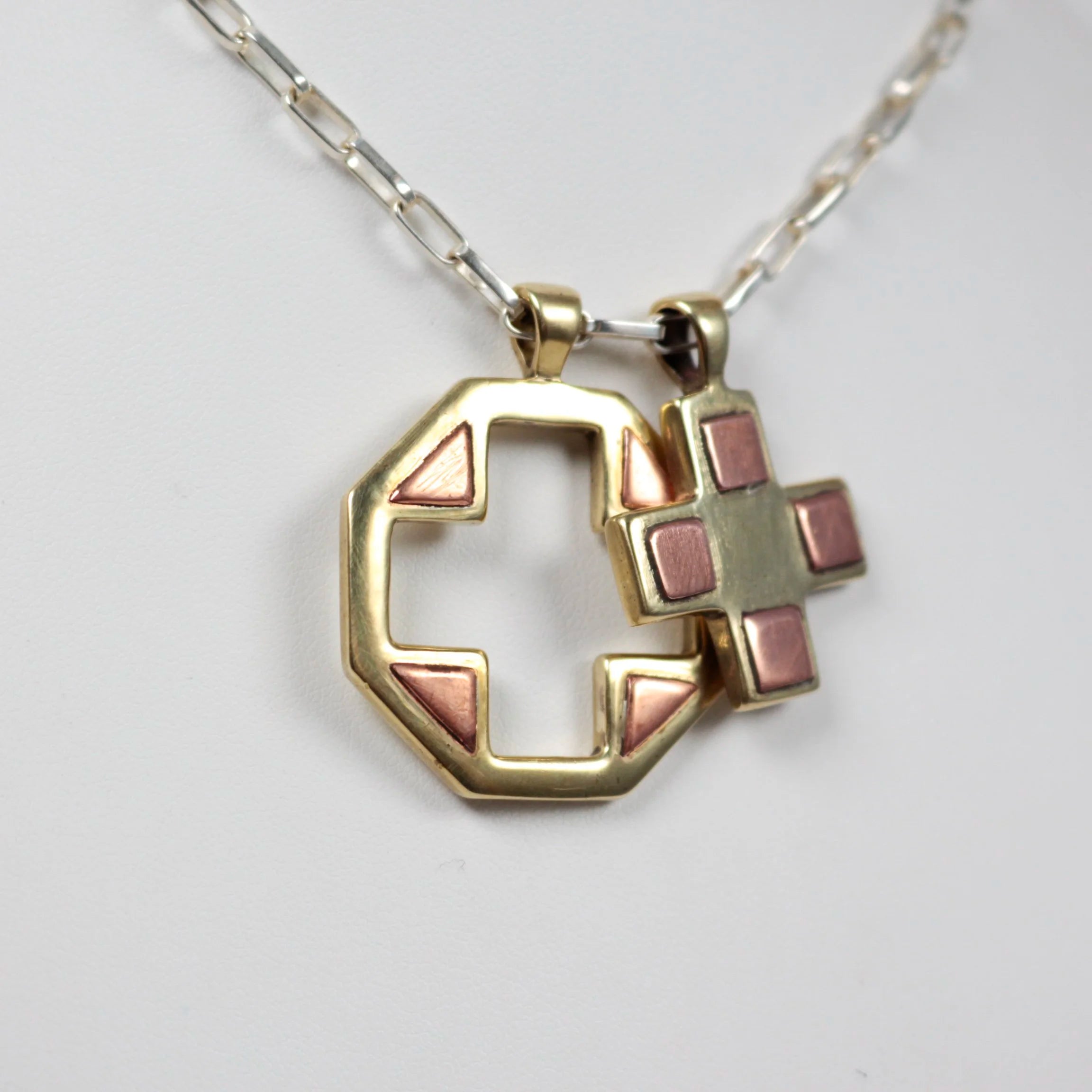 B.C. for South West Trader - South West Trader Cross Dog Tags - Copper on Brass