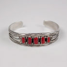 Navajo Coral Shadowbox Cuff