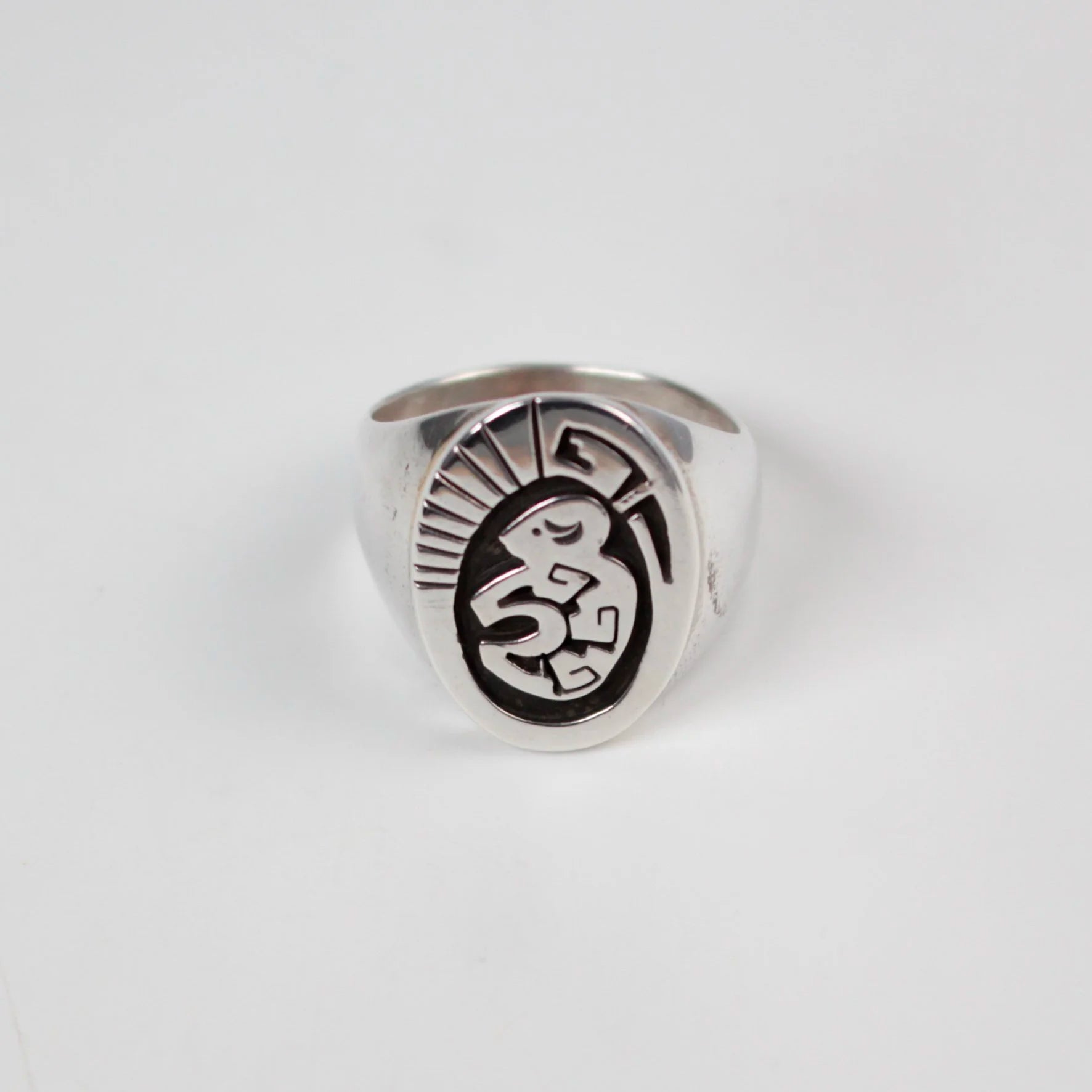 Navajo Buffalo Overlay Ring