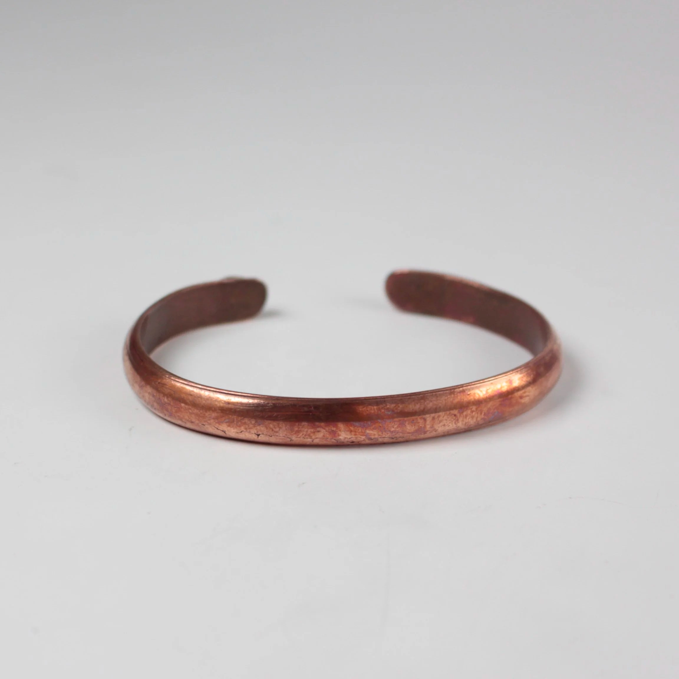 Gon Martin - Handforged Copper Ingot Cuff w/ Sterling Disks