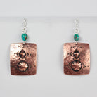 Navajo Copper Shield Earrings