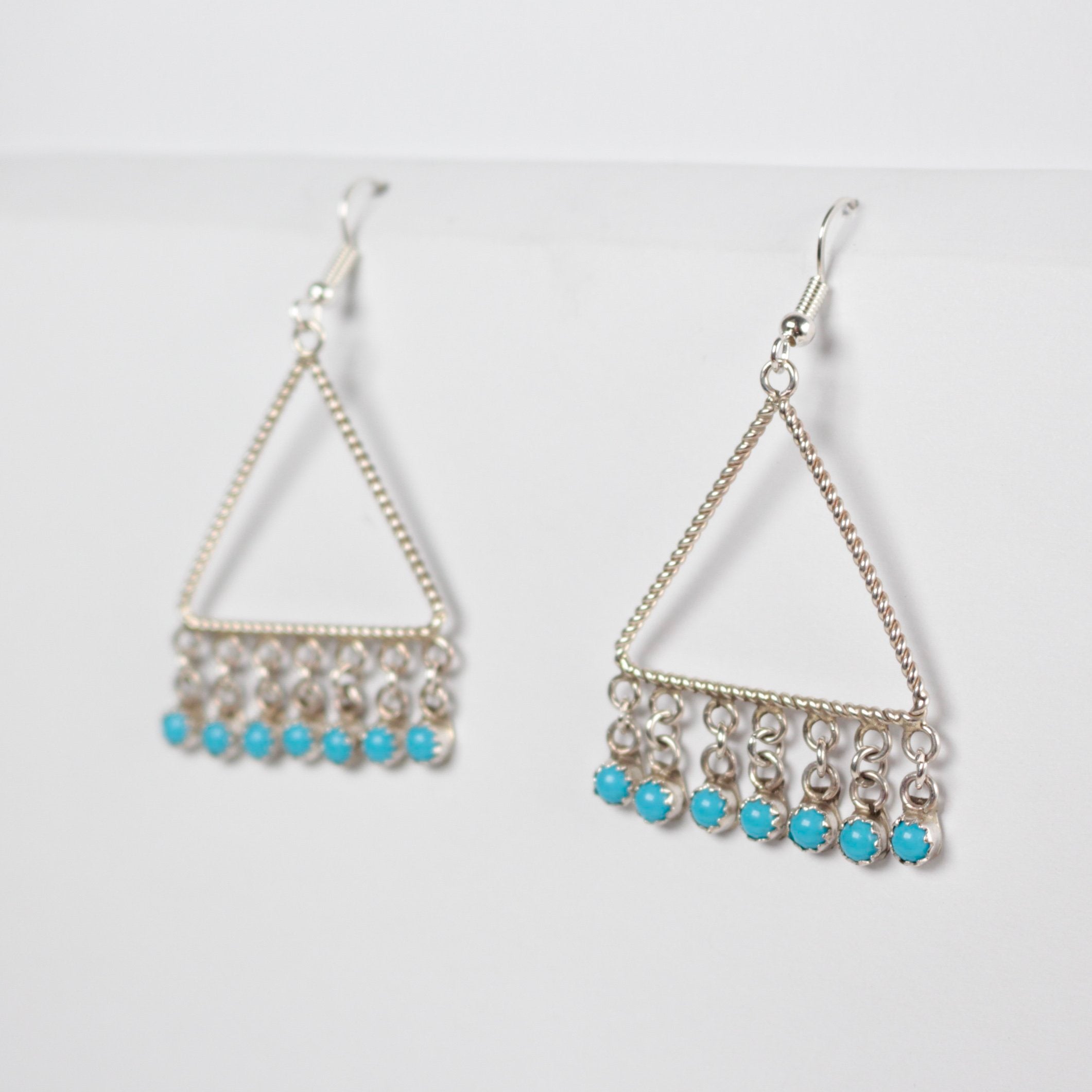 Zuni Triangular Turquoise Drops