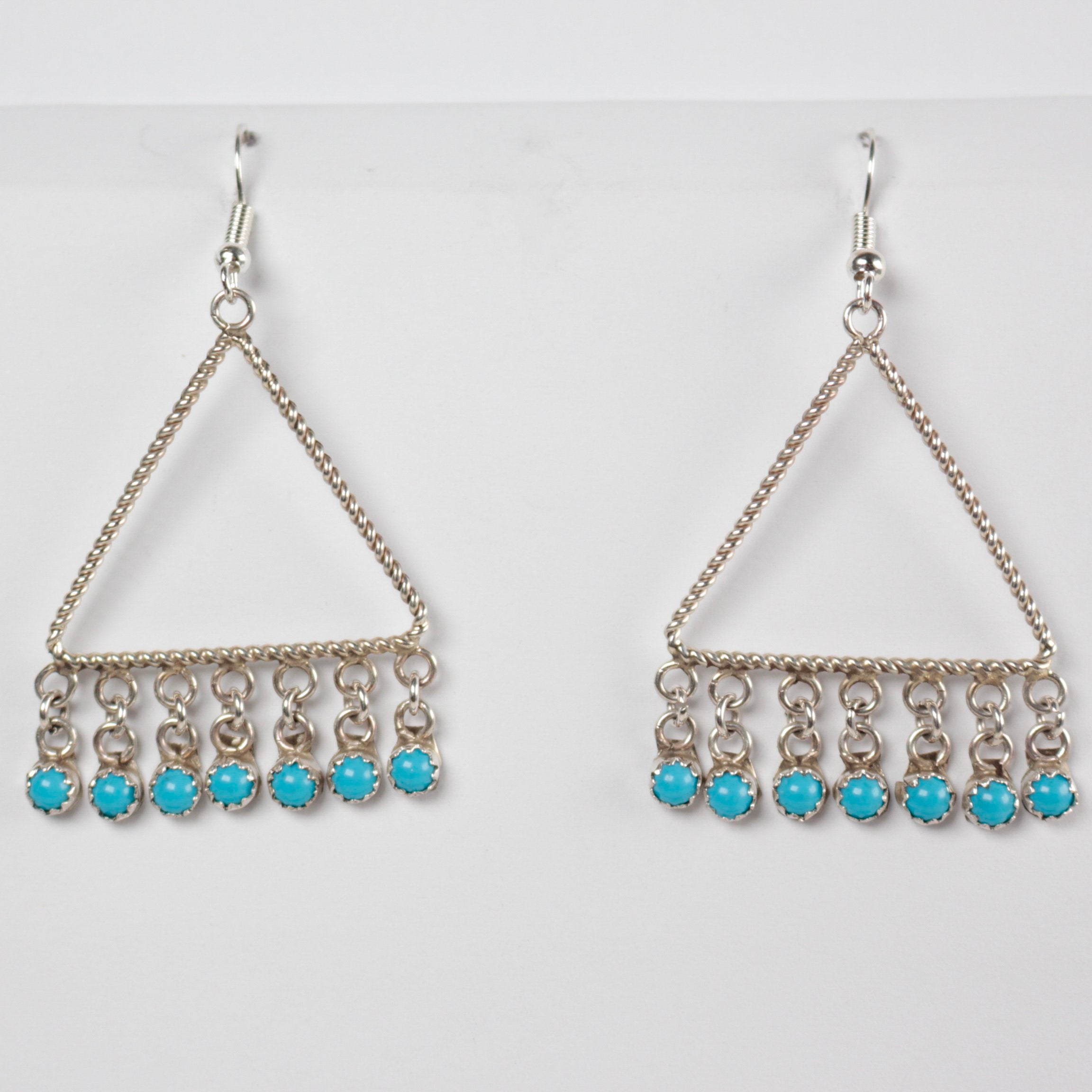 Zuni Triangular Turquoise Drops