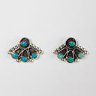 Zuni Vintage Turquoise Petit Point Earrings