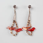 Vintage Bird Fetish Zuni Earrings