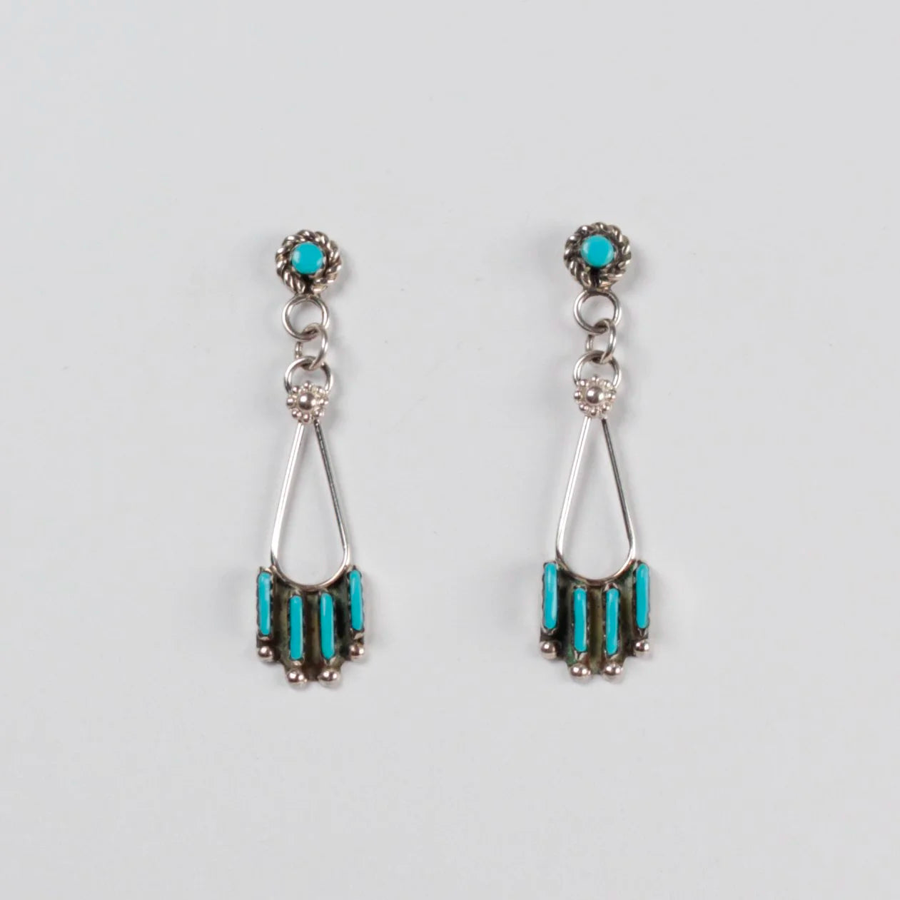 Zuni Needle Point Turquoise Drops