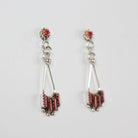 Zuni Needle Point Coral Drops