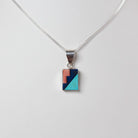 Square Zuni Inlay Pendant
