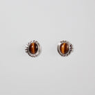 Tigers Eye Navajo Studs