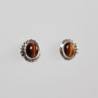 Tigers Eye Navajo Studs
