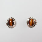Tigers Eye Navajo Studs