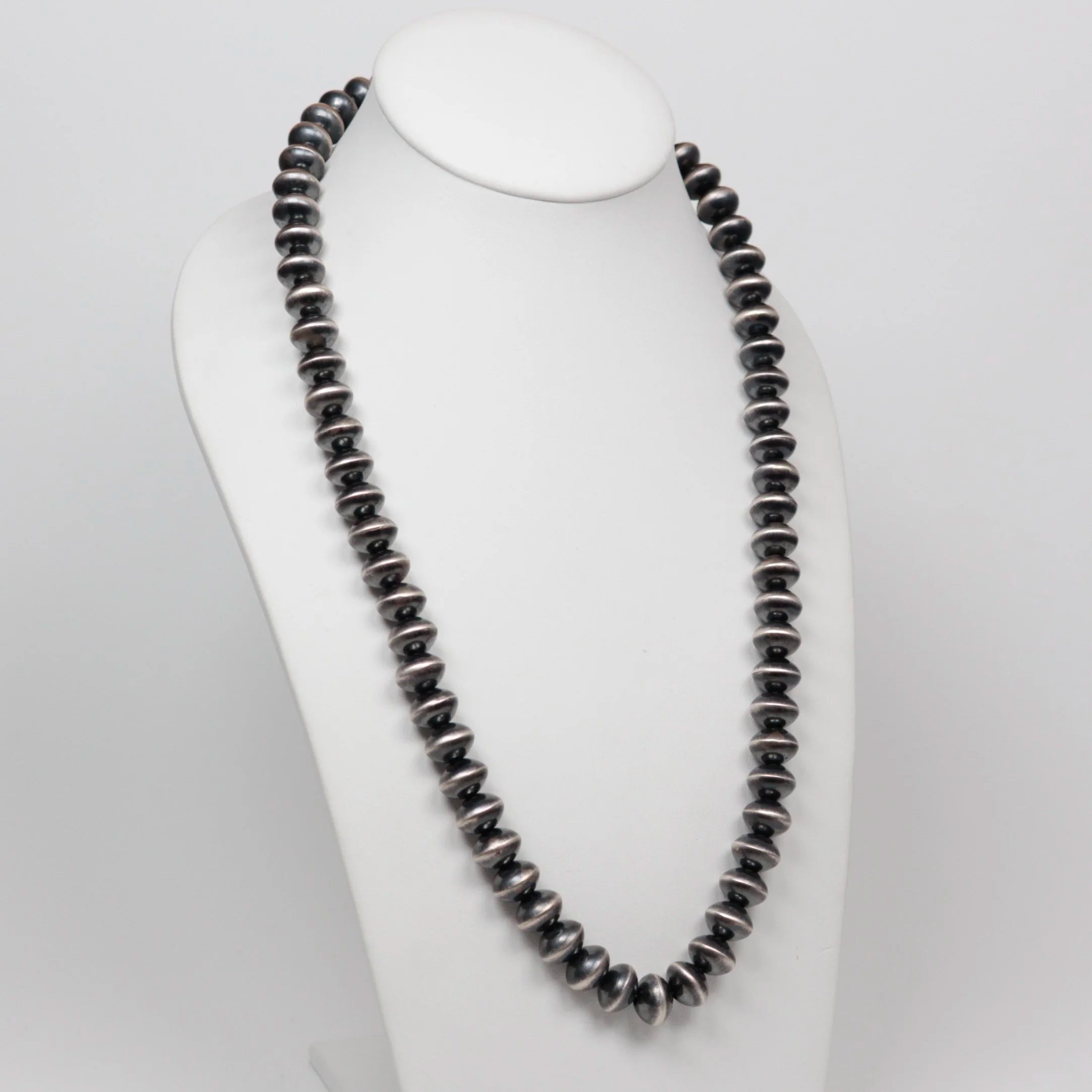 Navajo Silver Beaded Necklace