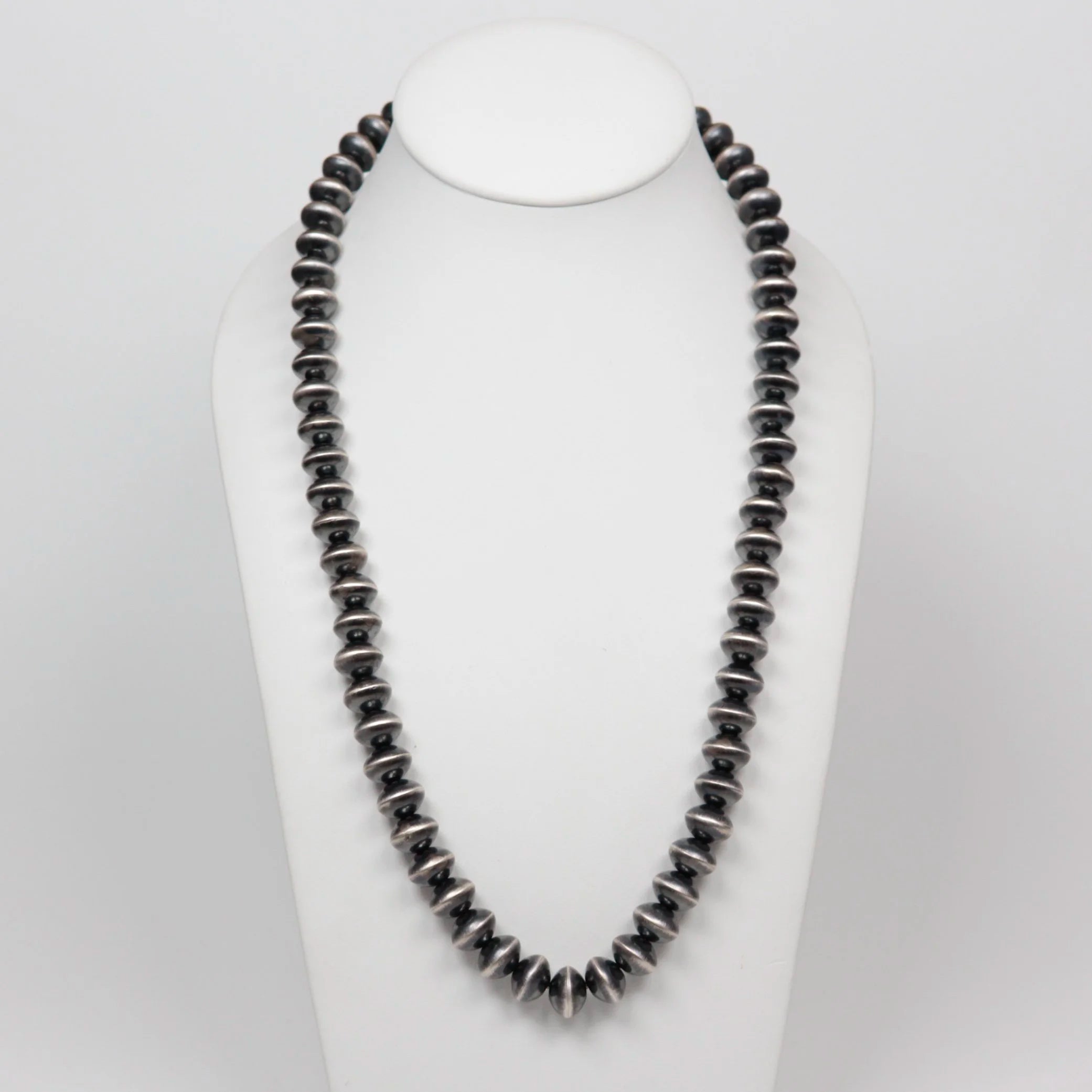 Navajo Silver Beaded Necklace