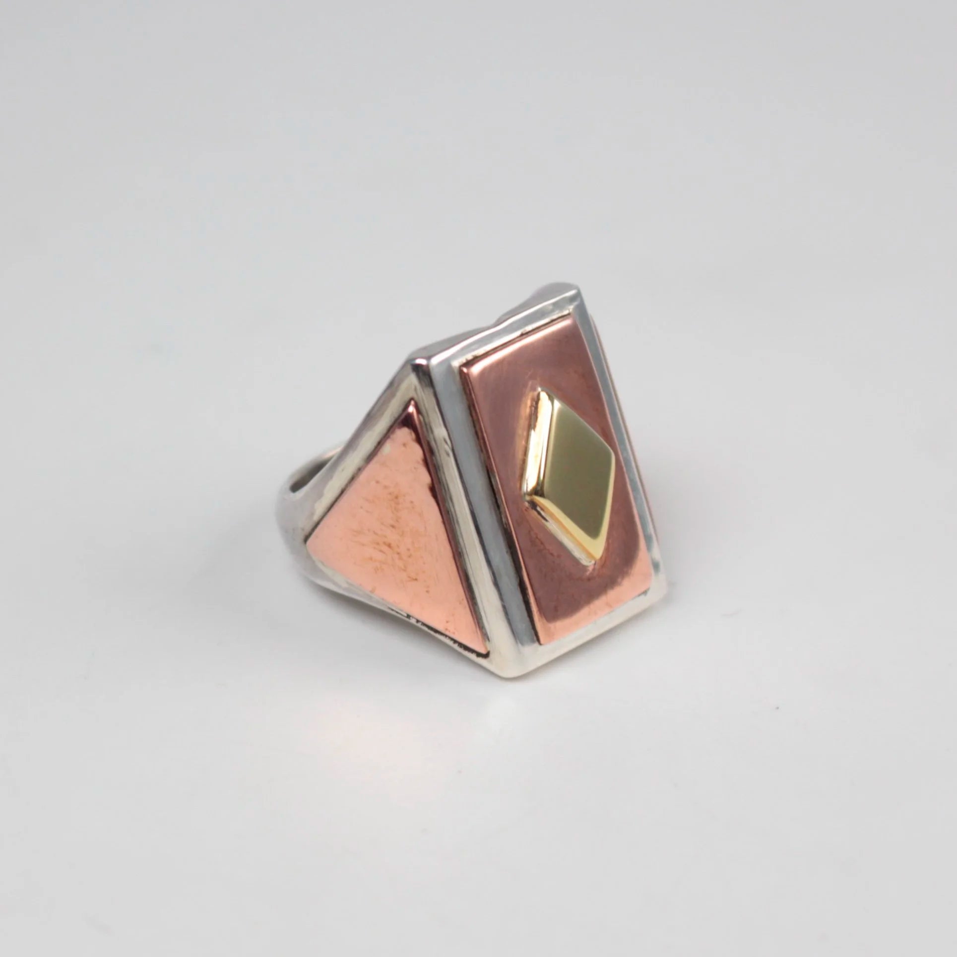 B.C. for South West Trader - BC Brass Diamond Geometry Signet