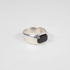 Sebastian Cilento - Brooklyn Signet - Emerald Cut Black Jade