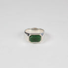 Sebastian Cilento - Brooklyn Signet - Emerald Cut BC Jade