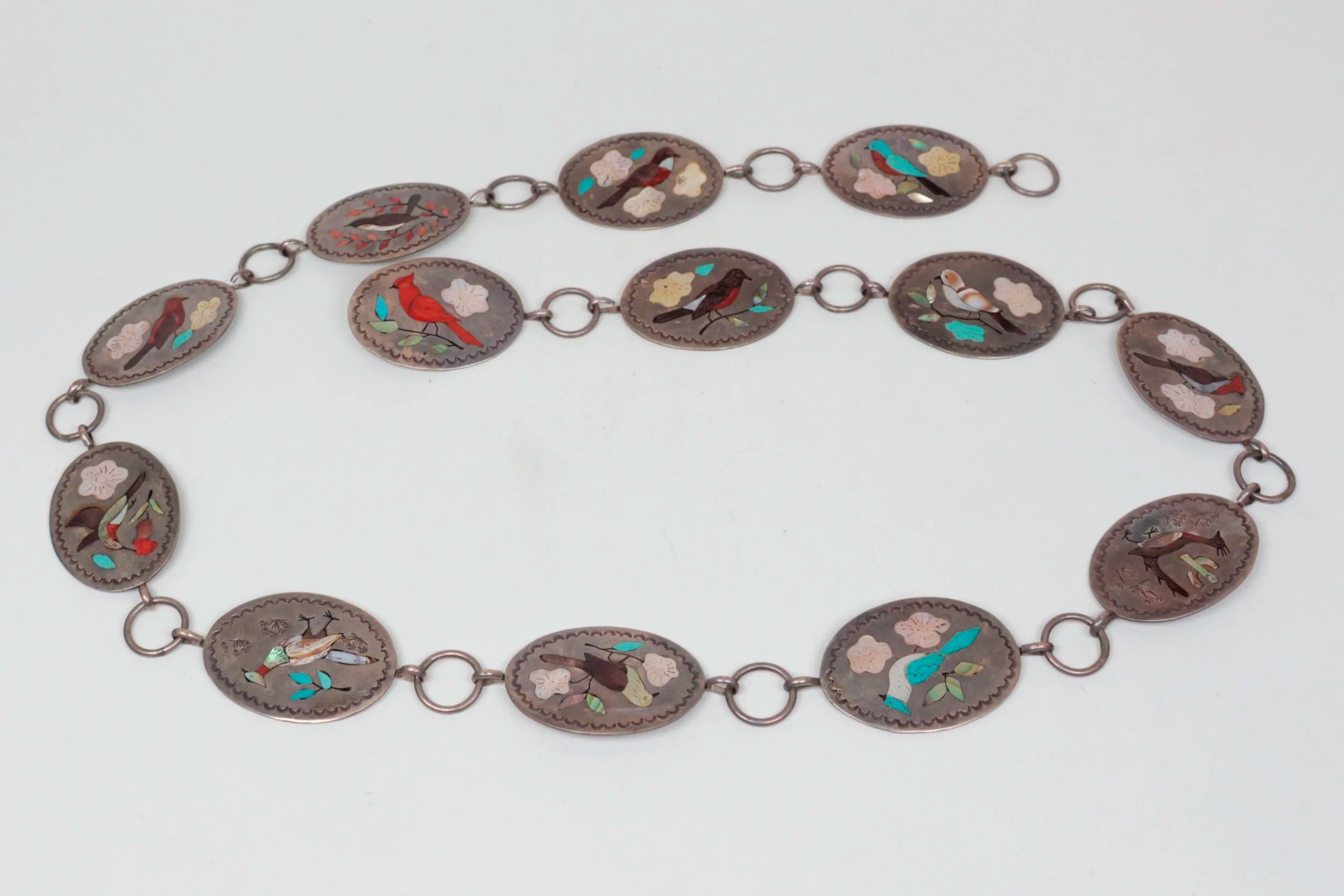 1960's Zuni Inlay Lady's Belt