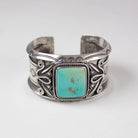 McKee Platero Single Stone Turquoise Inlay Cuff