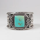 McKee Platero Single Stone Turquoise Inlay Cuff