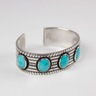 5 Stone Navajo Guild 1940s Cuff